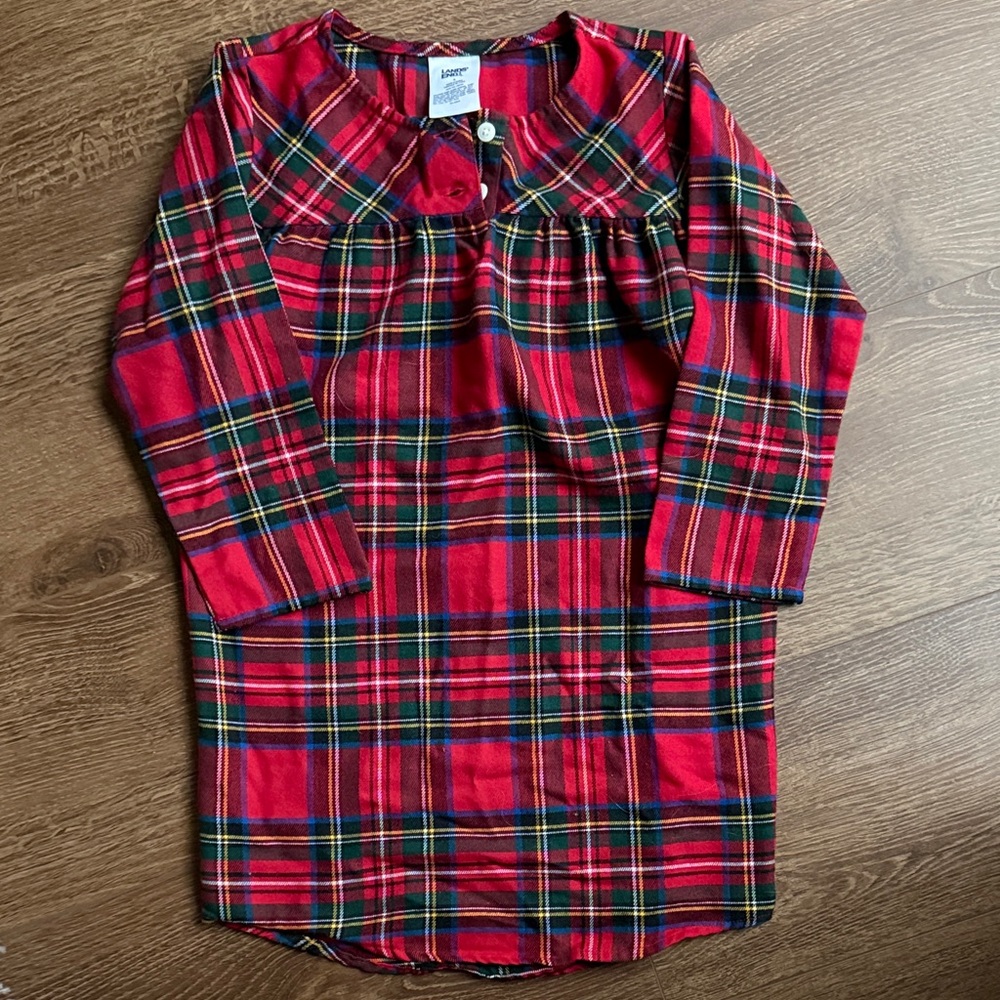 ♥️Lands' End Plaid Nightgown - Size 4